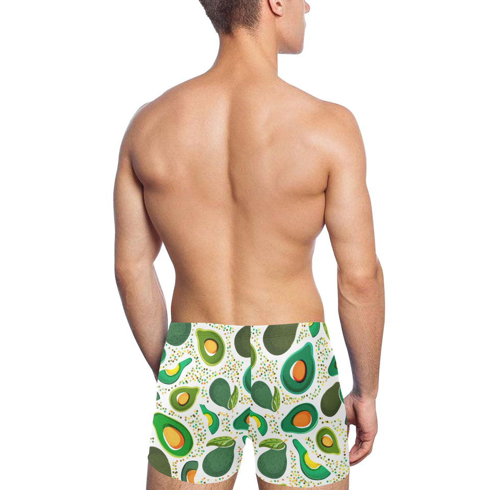 Avocado design pattern Men's Swimming Trunks