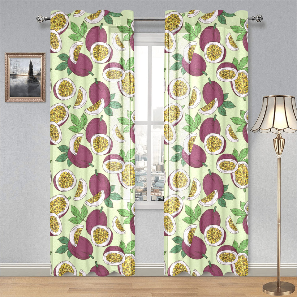 Paassion fruit pattern Gauze Curtain