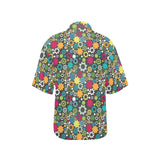 Gear Pattern Print Design 03 Women's All Over Print Hawaiian Shirt