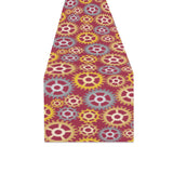 Gear Pattern Print Design 04 Table Runner