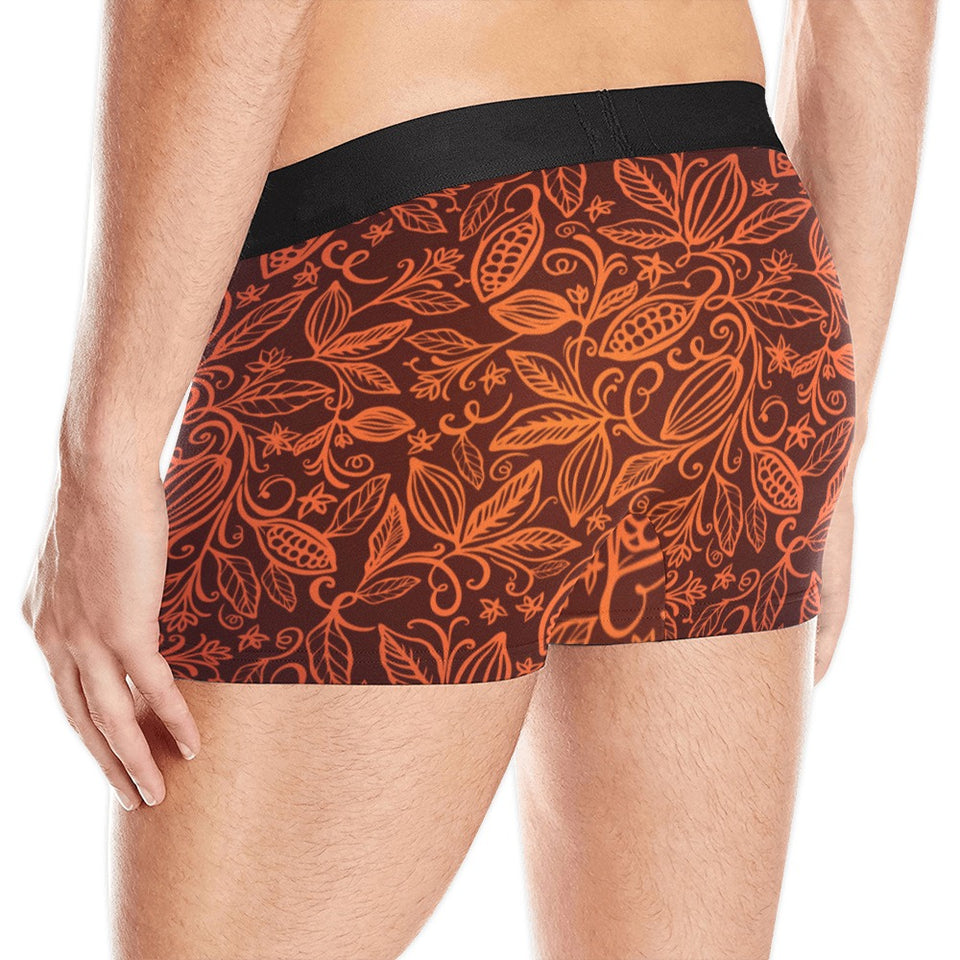 cacao beans tribal polynesian pattern Men's All Over Print Boxer Briefs Men's Underwear