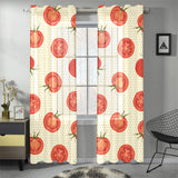Tomato dot background Gauze Curtain