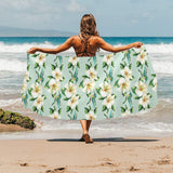 Hummingbird Pattern Print Design 01 Beach Towel