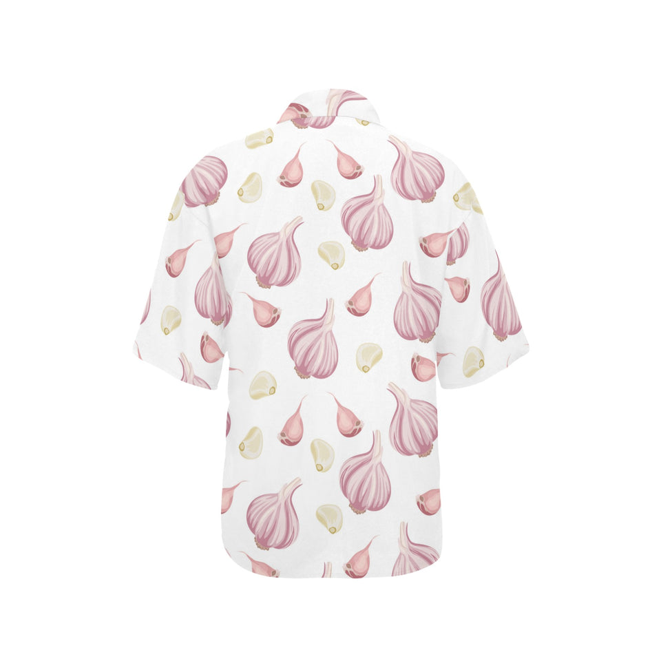 Garlic pattern Women's All Over Print Hawaiian Shirt