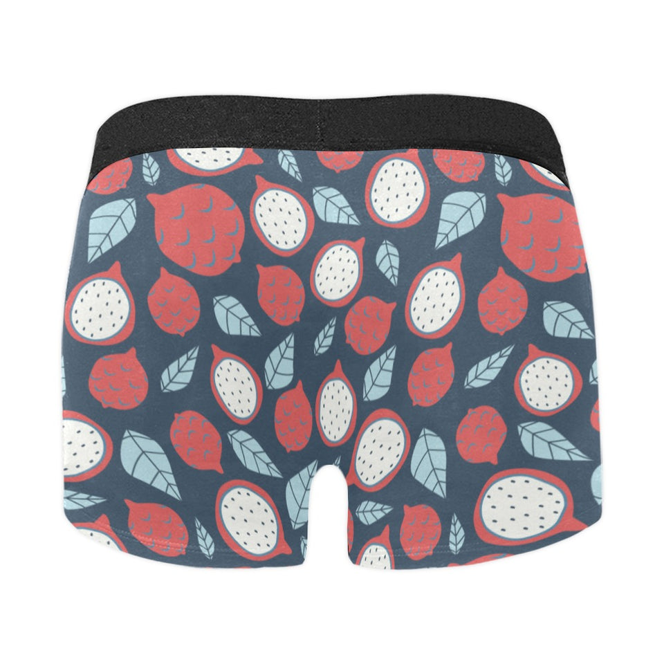 dragon fruits dark blue background Men's All Over Print Boxer Briefs Men's Underwear