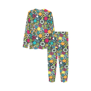 Gear Pattern Print Design 03 Kids' Boys' Girls' All Over Print Pajama Set