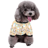 Cow bottle of milk pattern All Over Print Pet Dog Round Neck Fuzzy Shirt