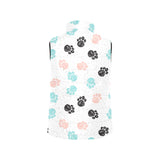Dog Paws Pattern Print Design 04 Men's Padded Vest
