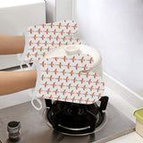 Sausage Pattern Print Design 05 Heat Resistant Oven Mitts