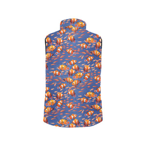Clown Fish Pattern Print Design 04 Men's Padded Vest