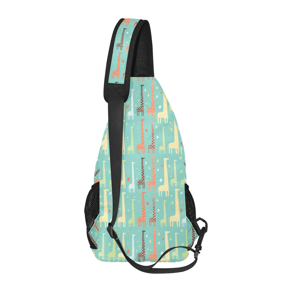 Giraffe Pattern Print Design 01 All Over Print Chest Bag