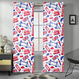 British Pattern Print Design 01 Gauze Curtain