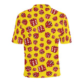 Dice Pattern Print Design 04 Men's All Over Print Polo Shirt
