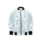 Watercolor Tulips pattern Kids' Boys' Girls' Bomber Jacket
