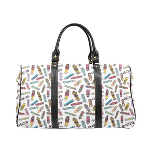 Skate Board Pattern Print Design 05 Travel Bag