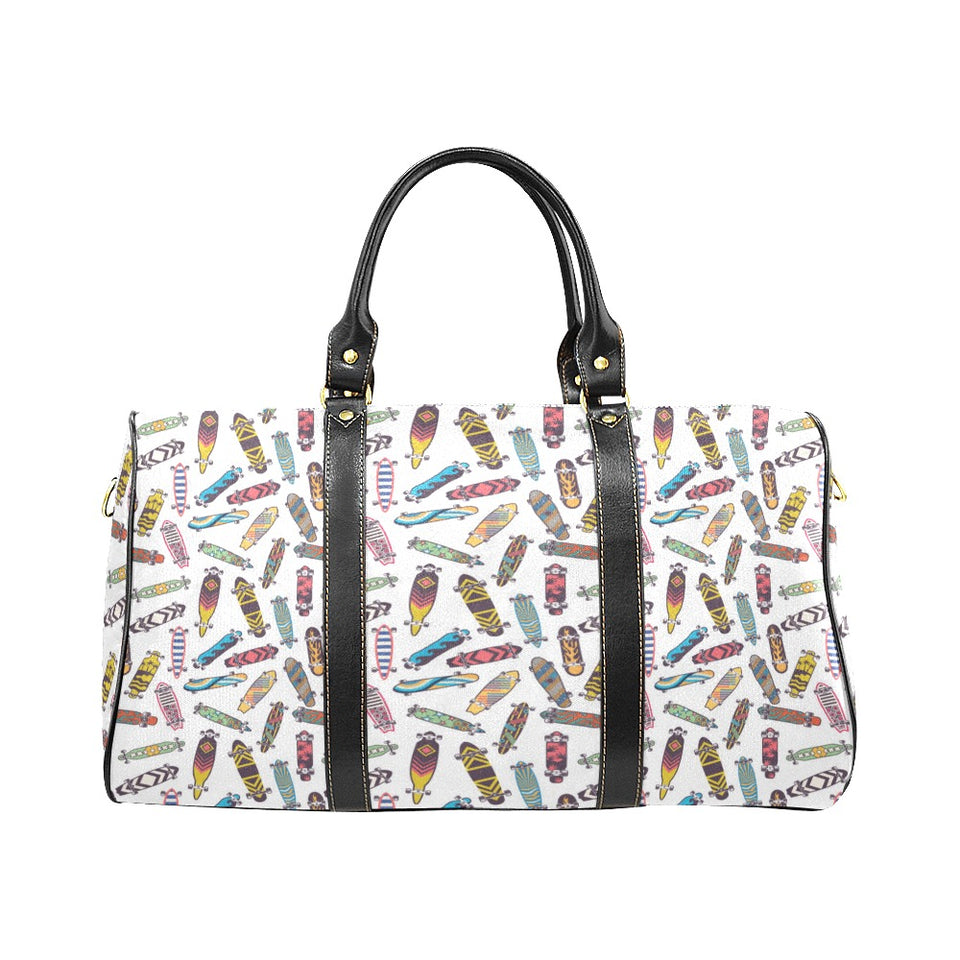 Skate Board Pattern Print Design 05 Travel Bag