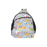 Math Pattern Print Design 04 All Over Print Chest Bag