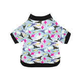 Stingray Pattern Print Design 01 All Over Print Pet Dog Round Neck Fuzzy Shirt