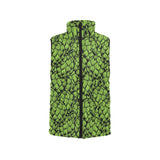 Green hop pattern Men's Padded Vest