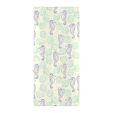 Seahorse shell pattern Beach Towel