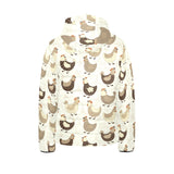 Cute rooster chicken cock Kids' Boys' Girls' Padded Hooded Jacket