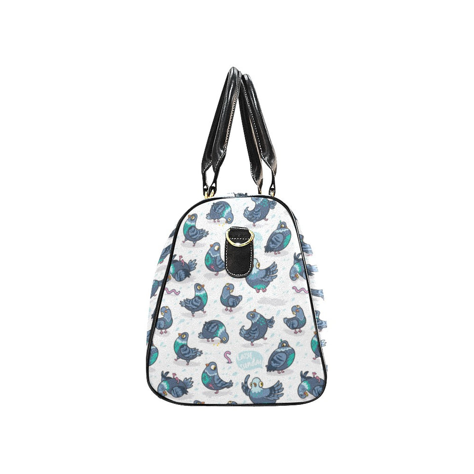 Pigeon Pattern Print Design 02 Travel Bag