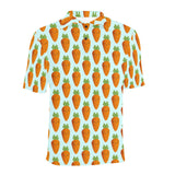 Carrot Pattern Print Design 03 Men's All Over Print Polo Shirt