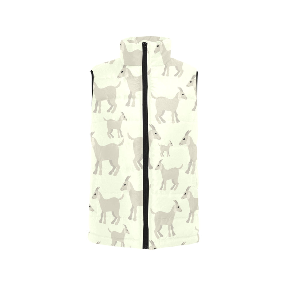 Little young goat pattern Women's Padded Vest