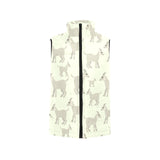 Little young goat pattern Women's Padded Vest
