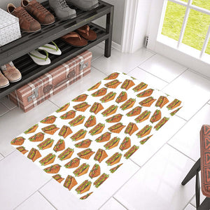 Sandwich Pattern Print Design 02 Doormat