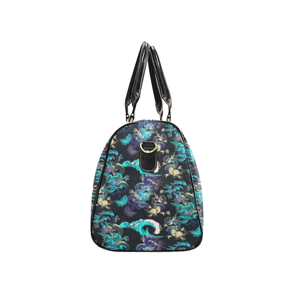 Dragon sea wave pattern Travel Bag