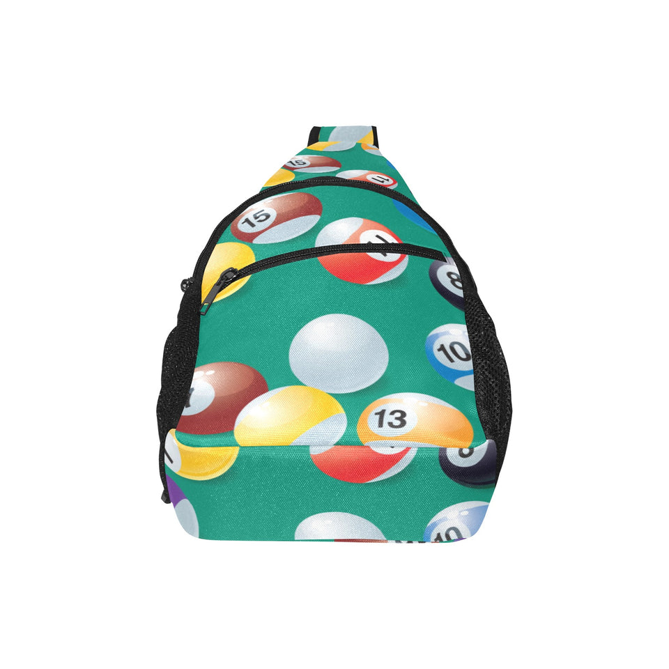 Billiard Ball Pattern Print Design 01 All Over Print Chest Bag