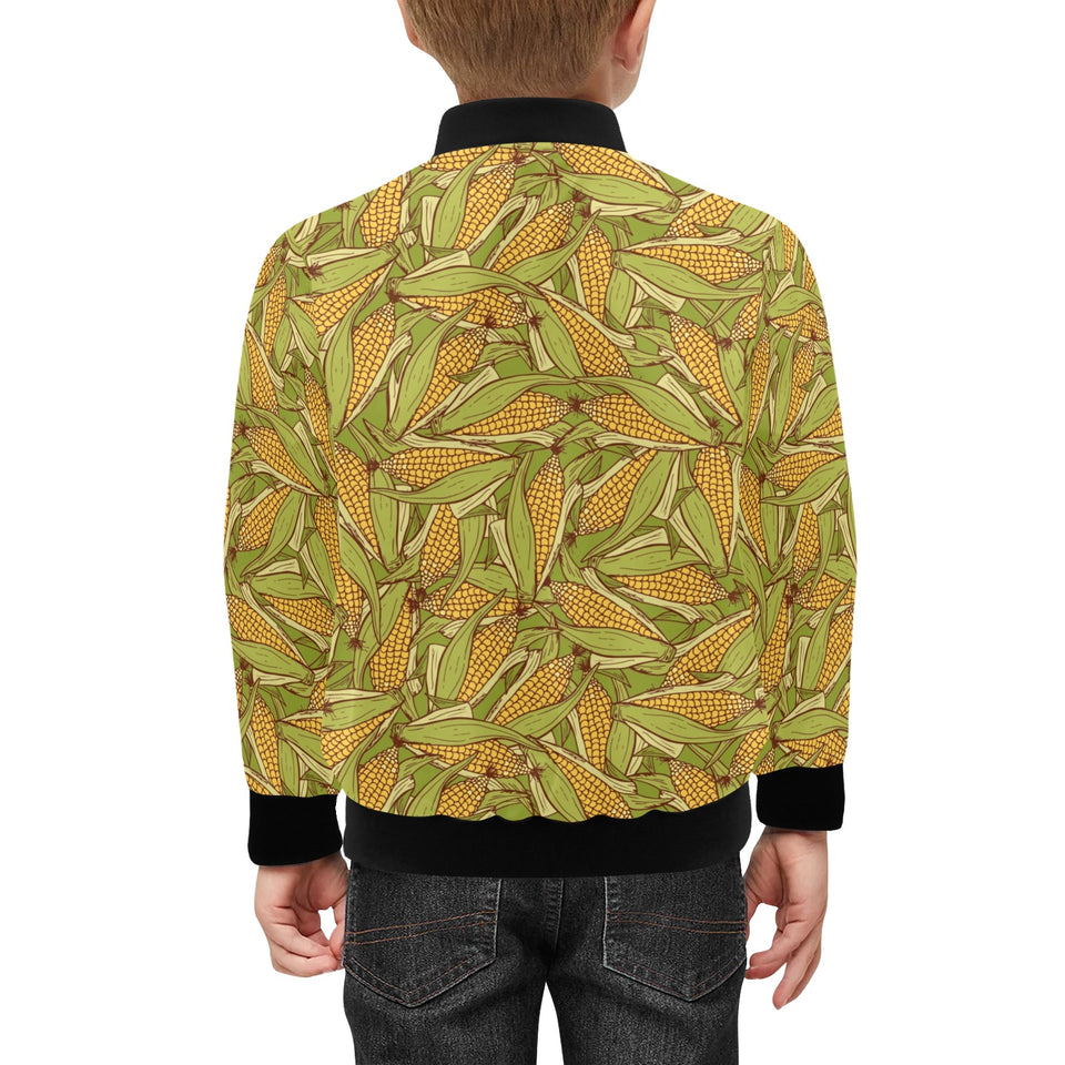Corn Pattern Print Design 01 Kids' Boys' Girls' Bomber Jacket