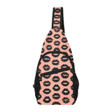 Lips Pattern Print Design 02 All Over Print Chest Bag