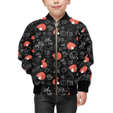 fox sleeping fox pattern Kids' Boys' Girls' Bomber Jacket