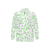 Chemistry Periodic Table Pattern Print Design 03 Men's Long Sleeve Polo Shirt