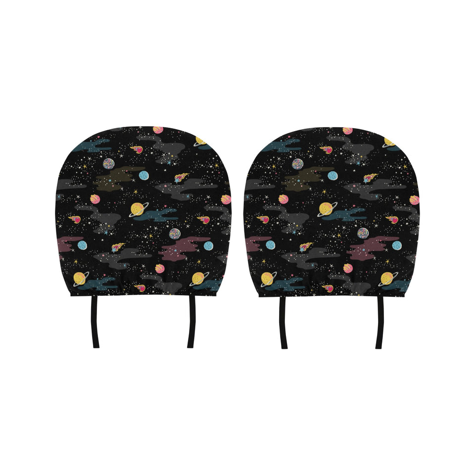 space pattern Car Headrest Cover