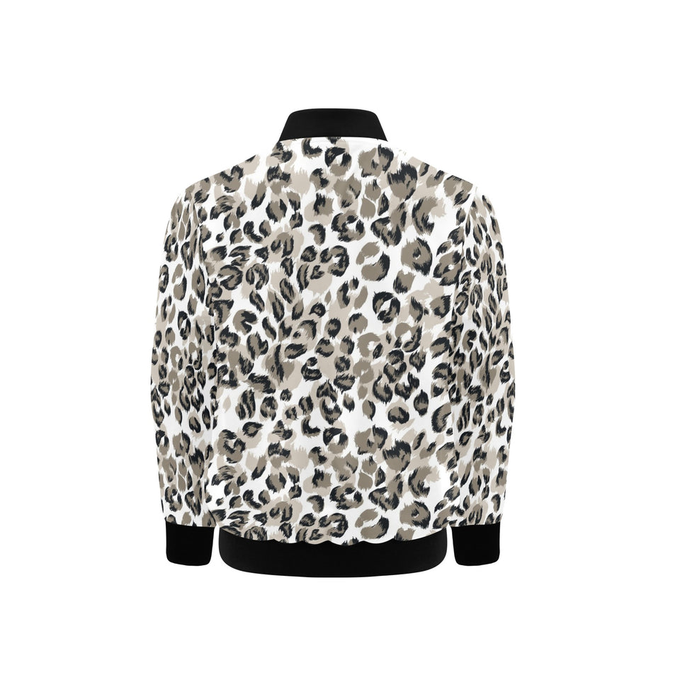 Leopard skin print pattern Kids' Boys' Girls' Bomber Jacket