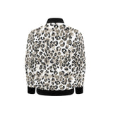 Leopard skin print pattern Kids' Boys' Girls' Bomber Jacket