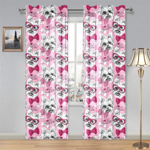 Yorkshire Terrier Pattern Print Design 03 Gauze Curtain