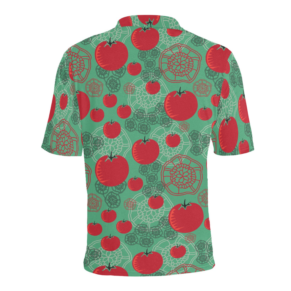 Tomato design pattern Men's All Over Print Polo Shirt