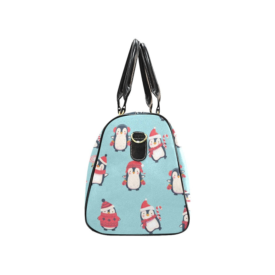 Cute penguin christmas design pattern Travel Bag