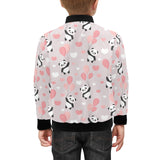 Cute panda ballon heart pattern Kids' Boys' Girls' Bomber Jacket