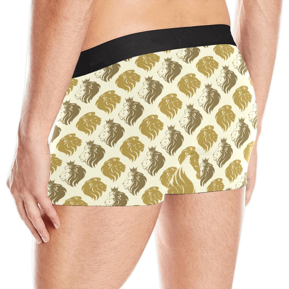 Lion Pattern Print Design 02 Men's All Over Print Boxer Briefs Men's Underwear