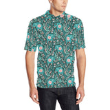 Elephants jungle pattern Men's All Over Print Polo Shirt