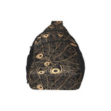 Gold peacock feather pattern All Over Print Chest Bag