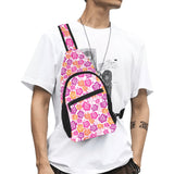 Hibiscus Pattern Print Design 01 All Over Print Chest Bag