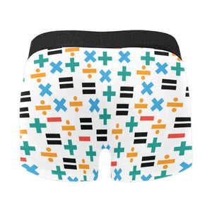 Math Pattern Print Design 05 Men's All Over Print Boxer Briefs Men's Underwear