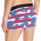 American football ball star stripes pattern Men's All Over Print Boxer Briefs Men's Underwear