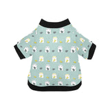 Cute hamster cheese pattern All Over Print Pet Dog Round Neck Fuzzy Shirt